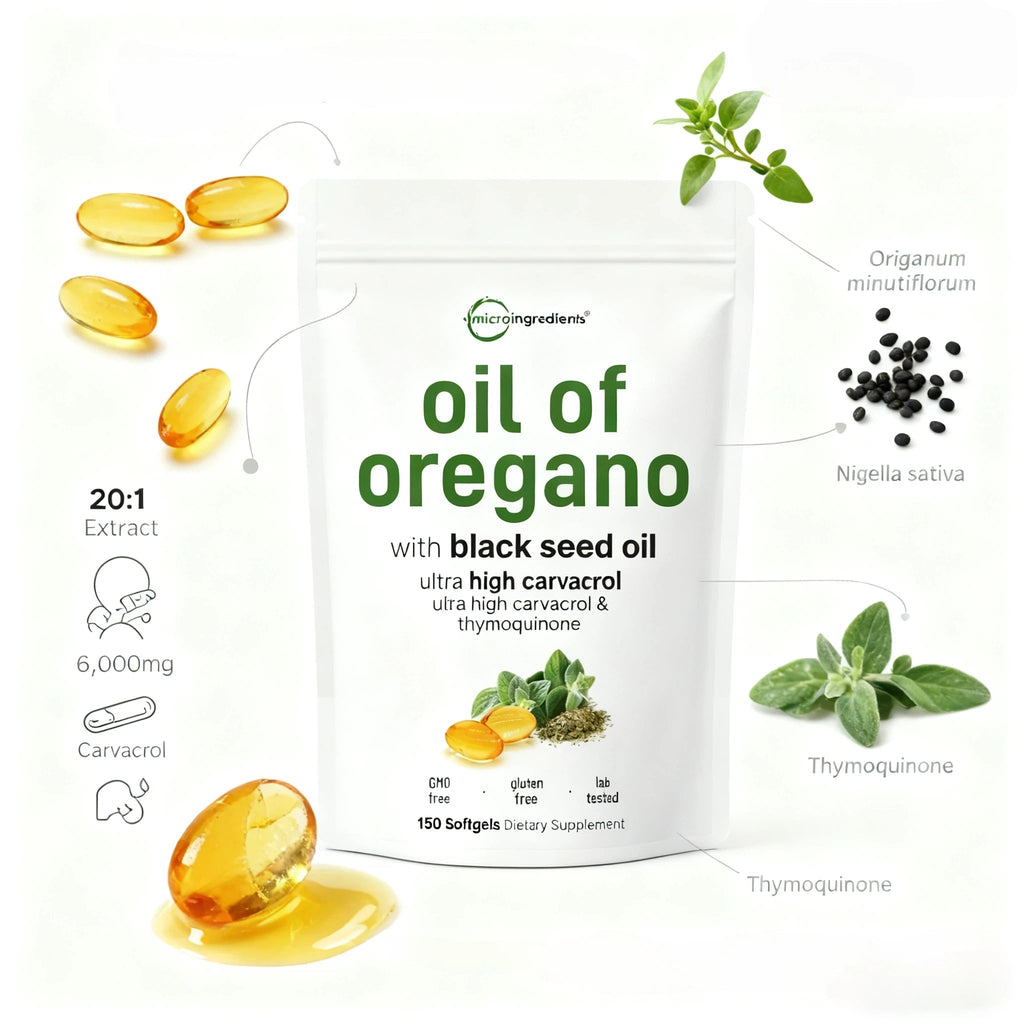 Fresh Extract Immune Support: Oregano Oil & Black Seed Oil Synergy
