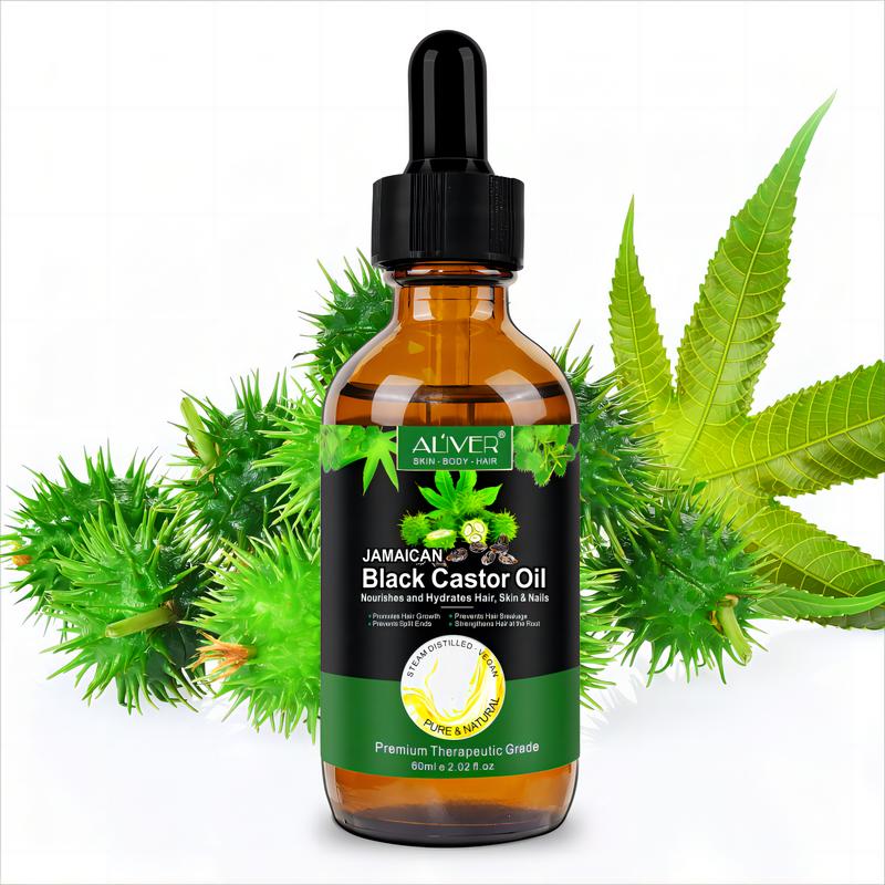 Aliver 100% Pure & Natural Jamaican Black Castor Oil Promotes hair growth，Prevent hair damage