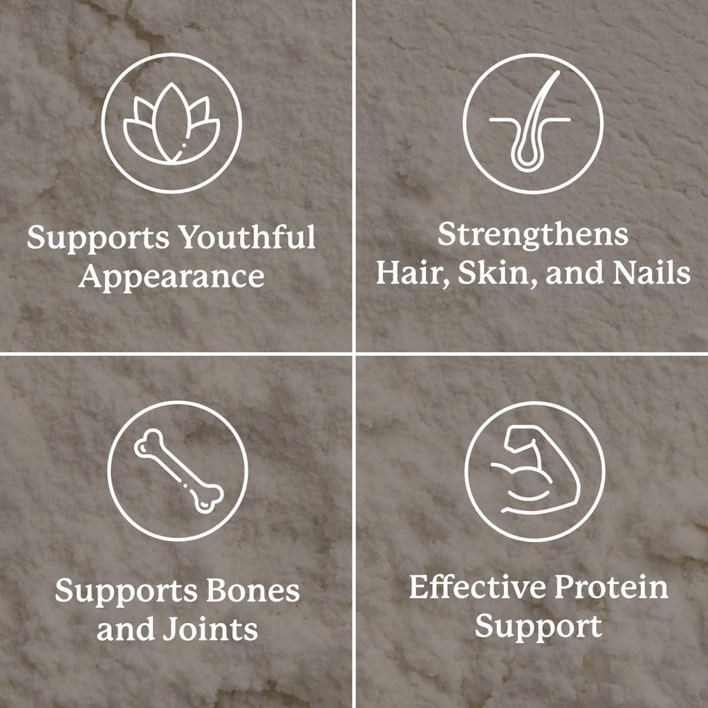 Nature's Sunshine Collagen Powder Type I and III Grass Fed and Pasture Raised Premium Bovine Collagen Peptides 18 Oz