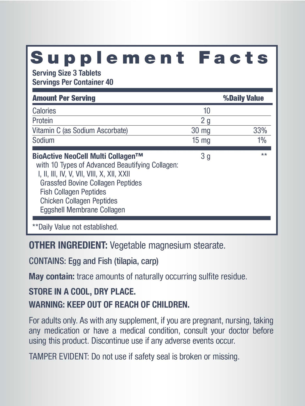 Multi Collagen Advanced Beauty Series, 120 Caplets