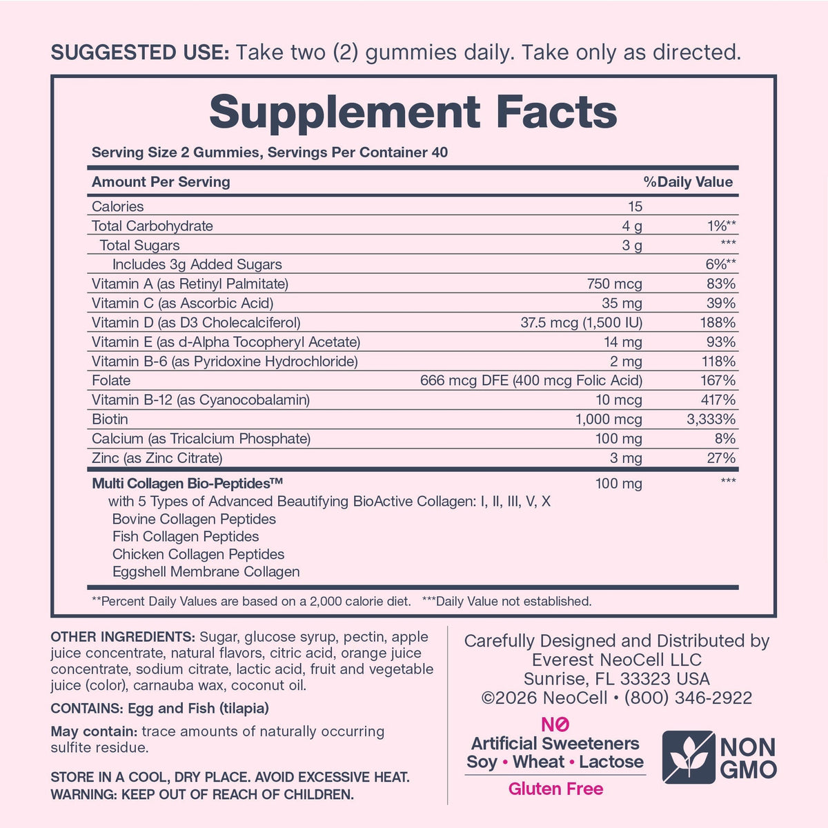 Women's Multi Gummies Advanced Berry-licious Beauty Flavor, 80 Tasty Gummies