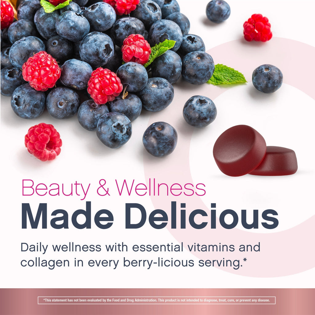 Women's Multi Gummies Advanced Berry-licious Beauty Flavor, 120 Tasty Gummies