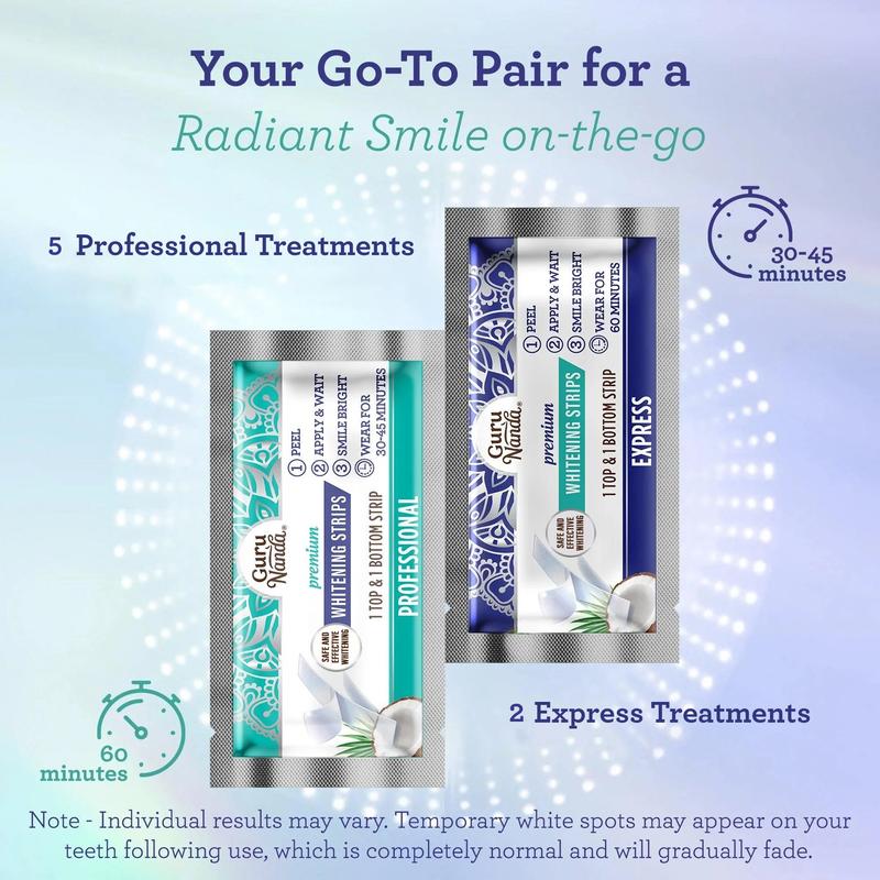 Teeth Whitening Strips - 7-Day Treatment with -Non-Slip Dry Technology for Comfort & Contact