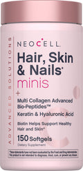 Hair, Skin & Nails Minis + Multi Collagen Bio-Peptides, 150 Softgels